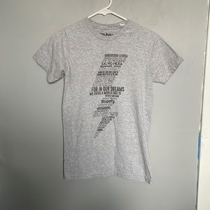 Harry Potter spell list men’s small gray t shirt
